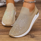 Women's Rhinestone Butterfly Slip-On Sneakers