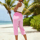 Women's Summer Plaid Capri Pants