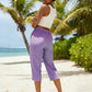 Women's Summer Plaid Capri Pants
