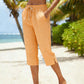Women's Summer Plaid Capri Pants
