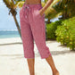 Women's Summer Plaid Capri Pants