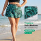 🏖️Summer Hot Sale 60% OFF🌊Women's Tropical Print Two-Piece Skirted Swimsuit👙🌴❤️