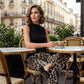 Women's Sleeveless Top & Printed Wide-Leg Pants Set