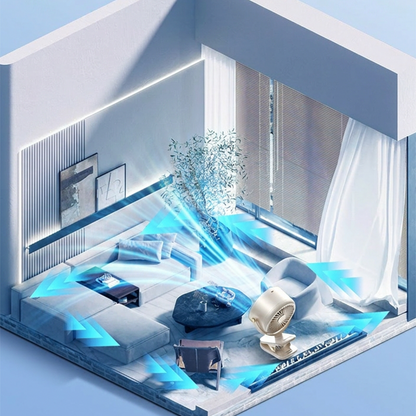 All-Day Cordless Clip-On Fan with 5 Speeds & Night Light
