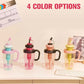 Stylish Large Capacity Sports Water Bottle with Straw