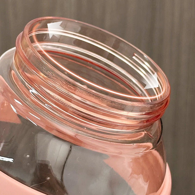 Stylish Large Capacity Sports Water Bottle with Straw