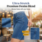 Women's High-Waist Stretch Denim Shorts