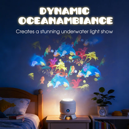 ⏳LAST DAY SALE ONLY￡9.99!!🎁🔥LED Starry Ocean Projector – 360° Rotating Night Light with Sky & Ocean Waves 🌌🌊 | USB Mood Lamp for Bedroom & Kids’ Room 💤