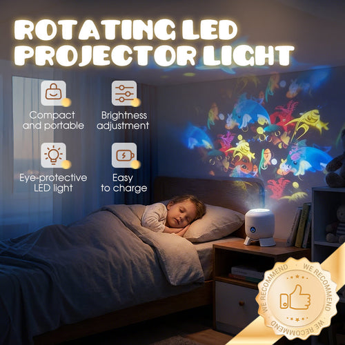 ⏳LAST DAY SALE ONLY￡9.99!!🎁🔥LED Starry Ocean Projector – 360° Rotating Night Light with Sky & Ocean Waves 🌌🌊 | USB Mood Lamp for Bedroom & Kids’ Room 💤