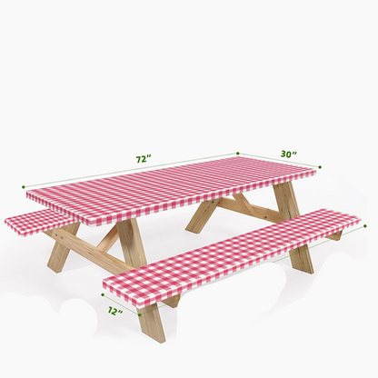 6FT Waterproof Picnic Table Cover - 3PCS/Set