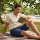 ⏳LAST DAY SALE ONLY ￡11.99!!😎Men’s Summer Linen & Tencel™ Shorts ☀️  Relaxed Fit • Breathable, Drapey Fabric • Mid-Length Casual Style 🌿🇬🇧
