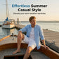 ⏳LAST DAY SALE ONLY ￡11.99!!😎Men’s Summer Linen & Tencel™ Shorts ☀️  Relaxed Fit • Breathable, Drapey Fabric • Mid-Length Casual Style 🌿🇬🇧