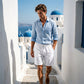 ⏳LAST DAY SALE ONLY ￡11.99!!😎Men’s Summer Linen & Tencel™ Shorts ☀️  Relaxed Fit • Breathable, Drapey Fabric • Mid-Length Casual Style 🌿🇬🇧