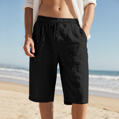 ⏳LAST DAY SALE ONLY ￡11.99!!😎Men’s Summer Linen & Tencel™ Shorts ☀️  Relaxed Fit • Breathable, Drapey Fabric • Mid-Length Casual Style 🌿🇬🇧