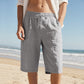 ⏳LAST DAY SALE ONLY ￡11.99!!😎Men’s Summer Linen & Tencel™ Shorts ☀️  Relaxed Fit • Breathable, Drapey Fabric • Mid-Length Casual Style 🌿🇬🇧