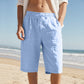 ⏳LAST DAY SALE ONLY ￡11.99!!😎Men’s Summer Linen & Tencel™ Shorts ☀️  Relaxed Fit • Breathable, Drapey Fabric • Mid-Length Casual Style 🌿🇬🇧