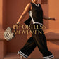 Women's Sleeveless Top & Wide-Leg Pants Suit