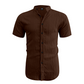 Men's Summer Stand Collar Short Sleeve Shirt