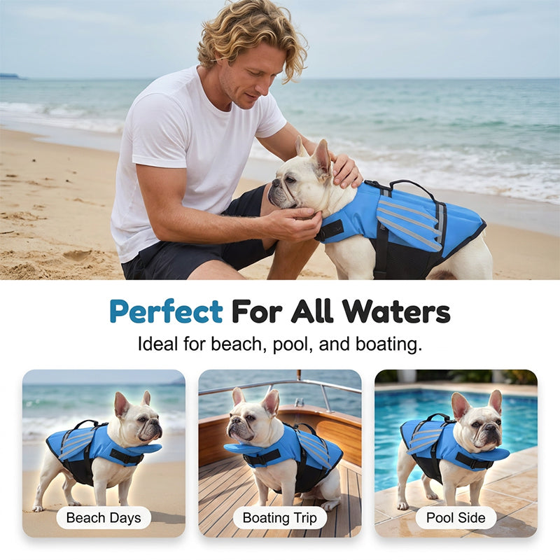 🥳2026 HOT SALE 50% OFF!💞50K+ SOLD!🐕👼Reflective Angel Wing Dog Life Jacket – High‑buoyancy, quick‑rescue handle & breathable mesh. Reflective strips for evening swims. Safe & adorable! 🌊✨