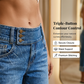 👖New Arrival💙Women Wide Leg Cropped Jeans Button High Waist Denim Pants