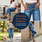 👖New Arrival💙Women Wide Leg Cropped Jeans Button High Waist Denim Pants