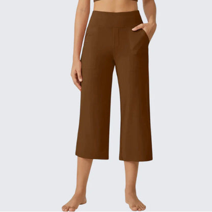 👖 LIMITED-TIME 50% OFF! ✨ Women's Casual Wide Leg Cropped Pants – Side Pockets, Breathable, Versatile 🌿