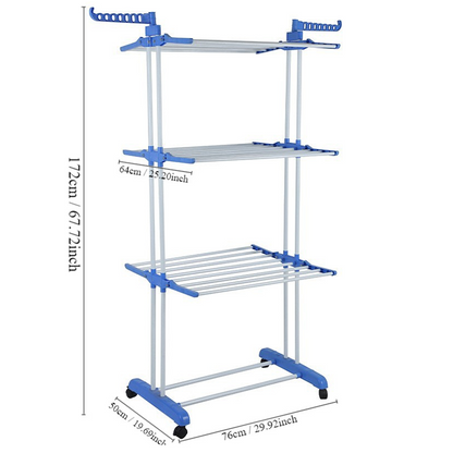 Folding Clothes Dryer on Wheels