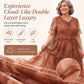 Women's Plus Size Floral Mesh Dress