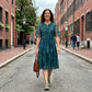 Women's Plus Size Floral Mesh Dress
