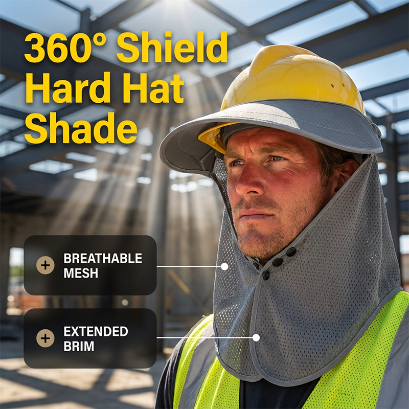 Breathable Sun Protection Hard Hat Shade