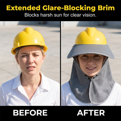 Breathable Sun Protection Hard Hat Shade