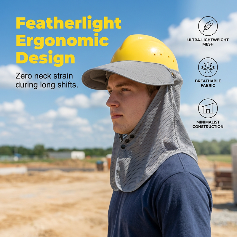 Breathable Sun Protection Hard Hat Shade
