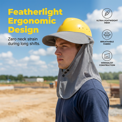 Breathable Sun Protection Hard Hat Shade