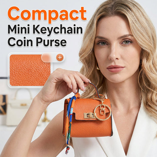 👜Mini Square Bag Pendant Keychain- High Quality Leather with Colorful Strap, Cute Car Keychain & Bag Charm Accessory