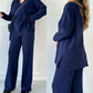 [Perfect Gift] V-Neck Casual Slit Knitted Two-Piece Set - Effortless Elegance for Every Occasion