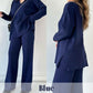 [Perfect Gift] V-Neck Casual Slit Knitted Two-Piece Set - Effortless Elegance for Every Occasion