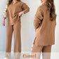 [Perfect Gift] V-Neck Casual Slit Knitted Two-Piece Set - Effortless Elegance for Every Occasion