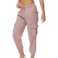 Women's Lightweight Cargo Jogger Pants with Pockets