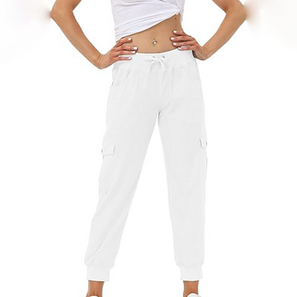 Women's Lightweight Cargo Jogger Pants with Pockets