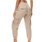Women's Lightweight Cargo Jogger Pants with Pockets