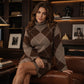 ⏳LAST DAY SALE ONLY ￡24.99!!🍂✨ Women's Argyle Knit Sweater & Skirt Set – Elegant, Cosy & Effortlessly Chic