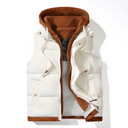 🍂Unisex's Thickened Hooded Winter Puffer Vest